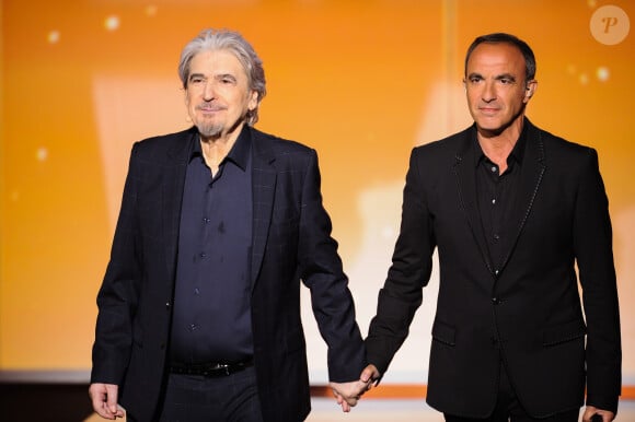 Exclusif - Serge Lama et Nikos Aliagas - Enregistrement de l'émission TV "La Chanson Secrète 3". Le 25 juin 2019 © Gaffiot-Perusseau / Bestimage