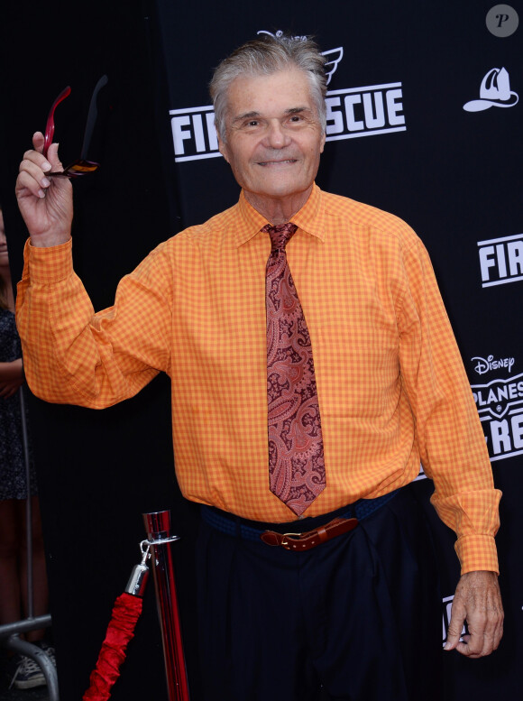 Fred Willard lors de la première du film Disney "Planes: Fire & Rescue" à Hollywood, le 15 juillet 2014