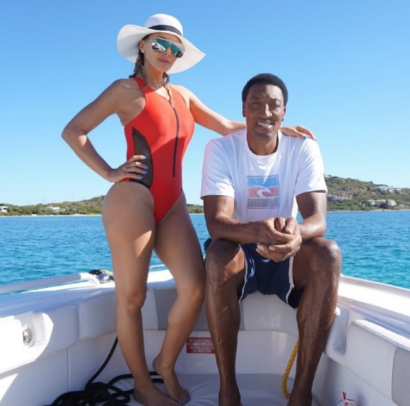 Larsa et Scottie Pippen, photo publiée par Larsa pour l'anniversaire de Scottie, le 25 septembre 2018 sur Instagram. "Je t'aime à vie", a-t-elle écrit. Cinq semaines plus tard, elle demandait le divorce.