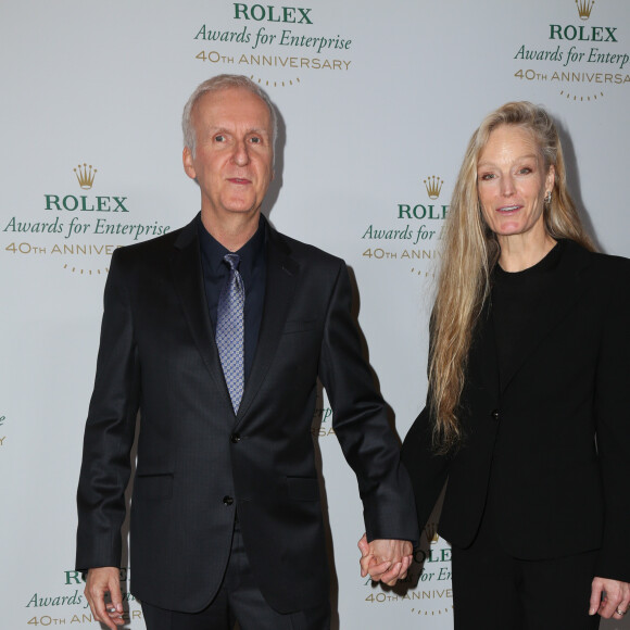 James Cameron et sa femme Suzy Amis - People au 40e anniversaire de "Rolex Awards for Enterprise" à Hollywood. Le 15 novembre 2016.