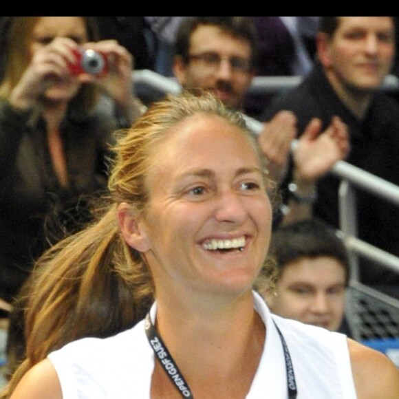 Mary Pierce - Soirée caritative en faveur de l'institut Curie au stade Pierre de Coubertin, à Paris, le 7 février 2011.