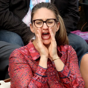 Mary Pierce - People dans les tribunes de Roland Garros le 26 mai 2016. © Dominique Jacovides / Bestimage