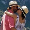 Eva Longoria, son mari Jose Baston se promènent en amoureux dans les rues de Capri en Italie le 14 juillet 2019.