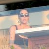 Exclusif Kim Kardashian va faire une promenade matinale en maillot de bain le long de la plage à Malibu où ils ont loué une villa avec son mari pendant le confinement dû à l'épidémie de Coronavirus (Covid-19) le 5 mai 2020. Malibu