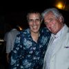 Exclusif - Julien Clerc et Jean-Loup Dabadie - Soirée lors du Grand Prix Longines Global Champions Tour avec l'anniversaire d'Electra Niarchos (20 ans) pendant le Longines Paris Eiffel Jumping au Champ-de-Mars à Paris, le 4 juillet 2015.