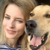 Aleksandra Prykowska et son labrador, Logan. Avril 2020.