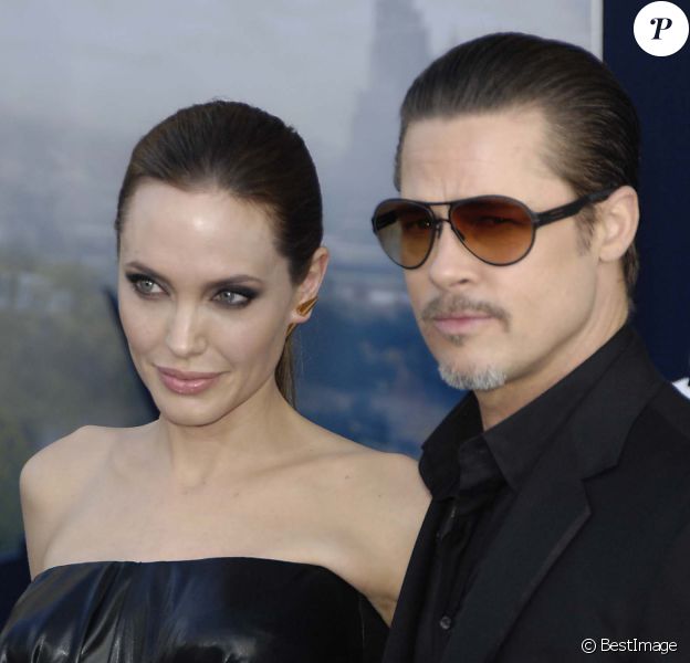 Angelina Jolie et Brad Pitt - Première du film "Maléfique" à Los Angeles, le 29 mai 2014.