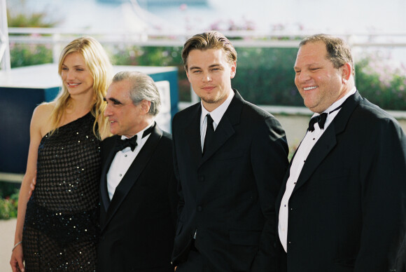 Cameron Diaz, Martin Scorsese, Leonardo DiCaprio et le président de Miramax Harvey Weinstein - Photocall du film "Gangs of New York" au 55 ème Festival de Cannes en 2002 © Jacovides-Fizet-Arnal / Bestimage