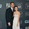 Justin Hartley et sa fille Isabella Justice Hartley, - lors de la 25ème édition de la soirée des Critics Choice Awards au Barker Hangar à Santa Monica, Los Angeles, Californie, Etats-Unis, le 12 janvier 2020.