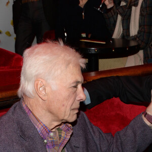 Guy Bedos et son fils Nicolas Bedos - After-party du film "Mr & Mme Adelman" au Raspoutine à Paris, le 19 décembre 2016. © Rachid Bellak/Bestimage