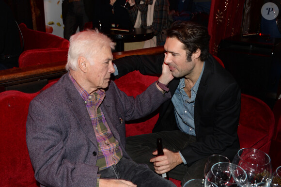 Guy Bedos et son fils Nicolas Bedos - After-party du film "Mr & Mme Adelman" au Raspoutine à Paris, le 19 décembre 2016. © Rachid Bellak/Bestimage