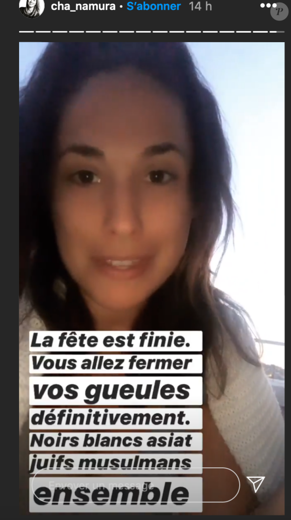 Charlotte Namura réagit aux attaques racistes qu'elle a reçue - Instagram, 31 mai 2020