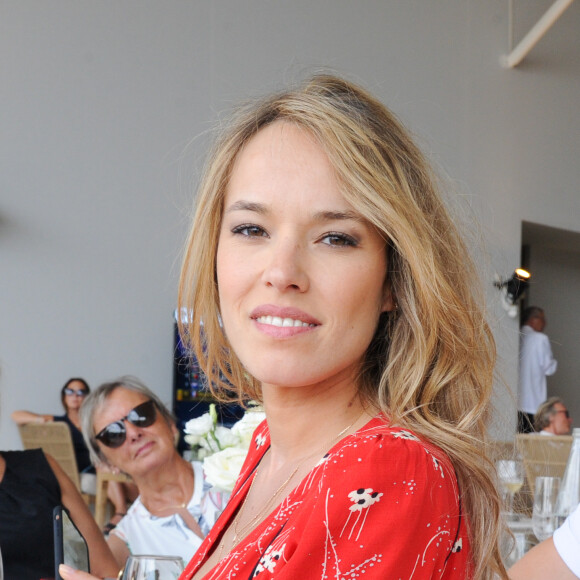 Exclusif - Elodie Fontan (Marraine du LGCT - LPEJ 2019) - People dans la tente VIP - Longines Paris Eiffel Jumping au Champ de Mars à Paris, le , le 7 juillet 2019.