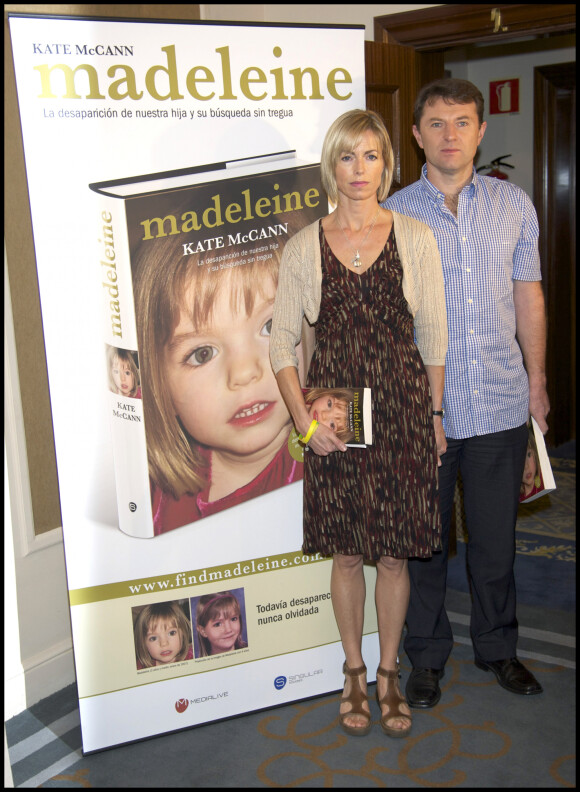 Kate et Gerry McCann lors de la sortie de leur livre Madeleine, en 2011 à Madrid.