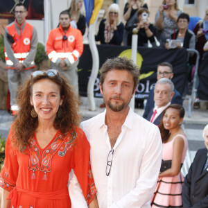 Isabel Otero et son compagnon Joachim - Ouverture du 6ème Festival Les Héros de la Télé à Beausoleil le 7 octobre 2017.