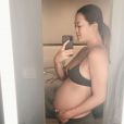  Michelle Wie enceinte de son premier enfant. Le 8 mai 2020.  
