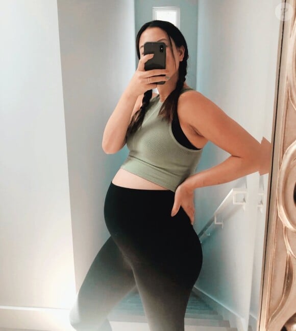 Michelle Wie enceinte de son premier enfant. Le 27 mai 2020.