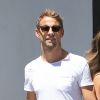 Jenson Button se promène main dans la main avec sa petite amie Brittny Ward à Beverly Hills, le 2 aout 2016