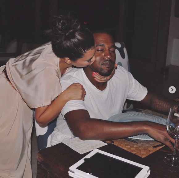 Kim Kardashian et Kanye West fêtent leur 6e anniversaire de mariage. Photo publiée le 24 mai 2020.