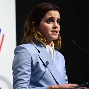 Emma Watson au sommet du G7 en France, le 10 mai 2019. La star était invitée à parler de l'égalité des genres.