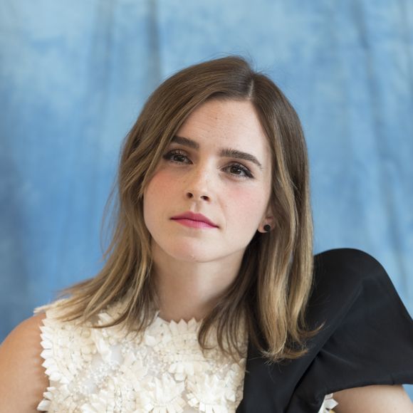 Emma Watson en conférence de presse pour le film "La belle et la bête" à Los Angeles le 6 mars 2017.