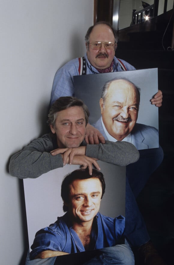 En France, à Paris, Roger Lumont et Patrick Poivey les voix françaises LA LOI C'EST LA LOI le 4 mai 1993. © Alain Canu via Bestimage