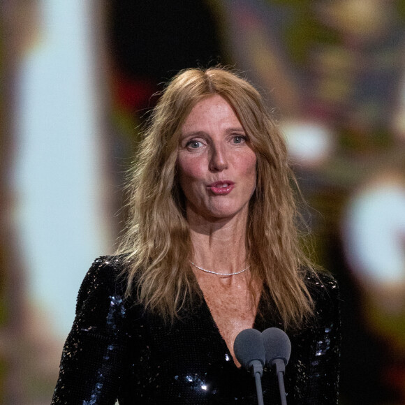 Sandrine Kiberlain, présidente de la 45ème cérémonie des César lors de la 45ème cérémonie des César à la salle Pleyel à Paris le 28 février 2020 © Olivier Borde / Dominique Jacovides / Bestimage