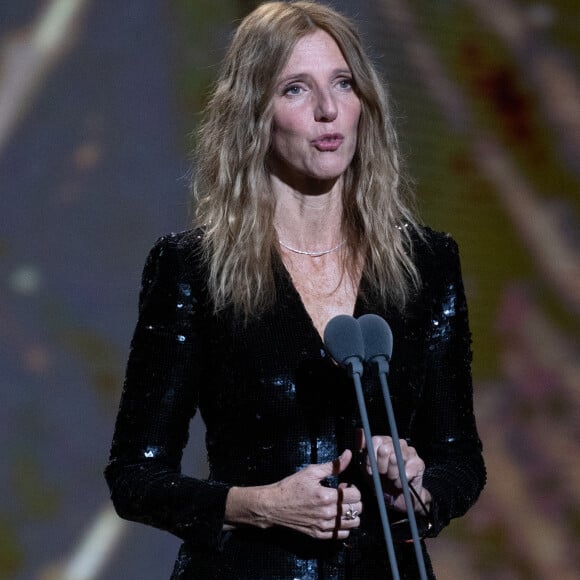 Sandrine Kiberlain, présidente de la 45ème cérémonie des César lors de la 45ème cérémonie des César à la salle Pleyel à Paris le 28 février 2020 © Olivier Borde / Dominique Jacovides /