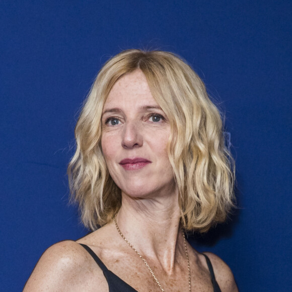 Sandrine Kiberlain au photocall du "Déjeuner des Nommés César 2019" au restaurant le Fouquet's à Paris, France, le 3 février 2019. © Olivier Borde/Bestimage