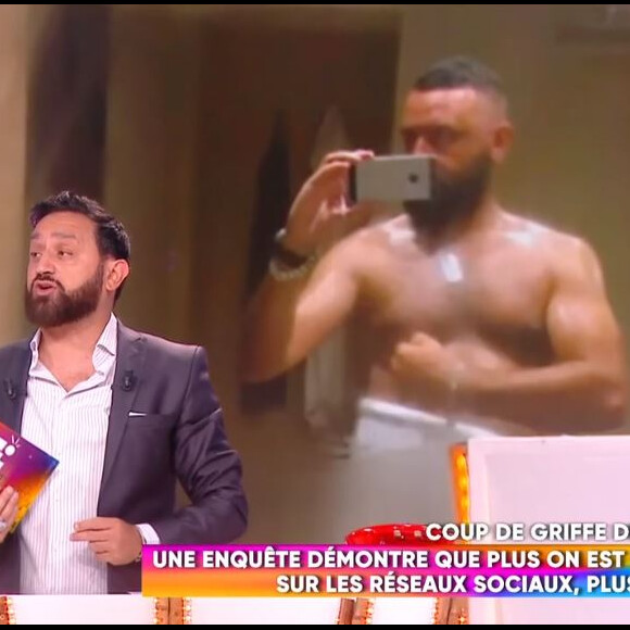 Cyril Hanouna, une photo de lui musclé dévoilée dans "C que du kif", le 17 juin 2020, sur C8