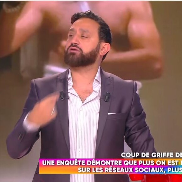 Cyril Hanouna, une photo de lui musclé dévoilée dans "C que du kif", le 17 juin 2020, sur C8
