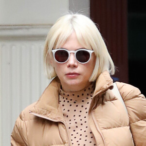 Exclusif - Michelle Williams, enceinte, dans la rue à New York le 23 janvier 2020.