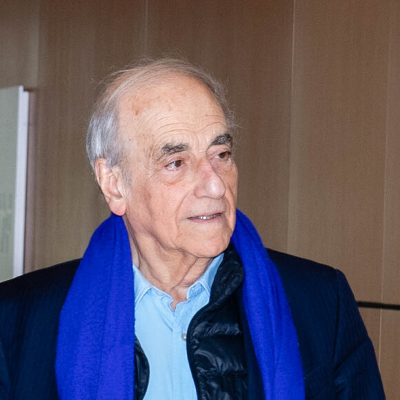 Jean-Pierre Elkabbach, journaliste - Affaire Tapie : plaidoirie des avocats de la défense, Tribunal de Paris , 11ème chambre correctionnelle, 2ème section, Paris le 4 avril 2019. ©Pierre Perusseau / Bestimage