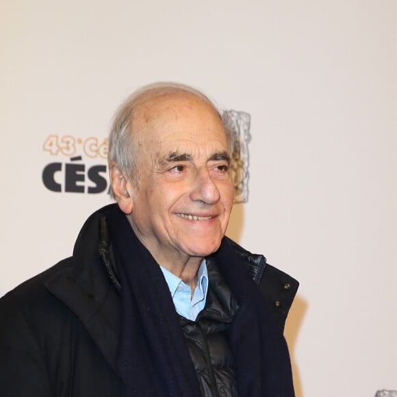 Jean-Pierre Elkabbach - Photocall lors de la 43ème cérémonie des Cesar à la salle Pleyel à Paris, le 2 mars 2018. © Dominique Jacovides - Olivier Borde / Bestimage