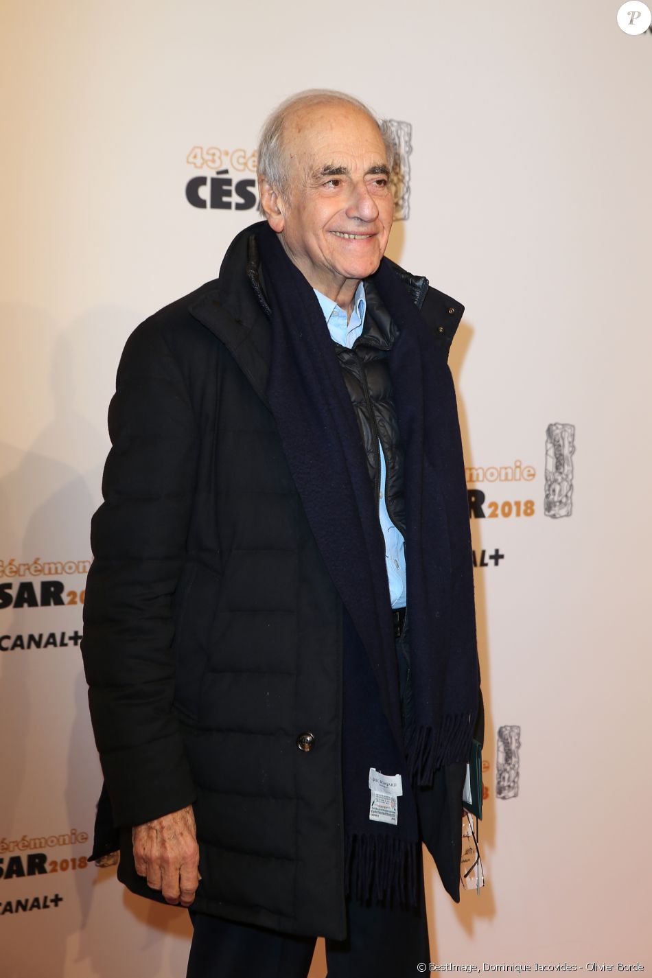 Jean-Pierre Elkabbach - Photocall lors de la 43ème cérémonie des Cesar à la salle Pleyel à Paris, le 2 mars 2018. © Dominique Jacovides - Olivier Borde / Bestimage