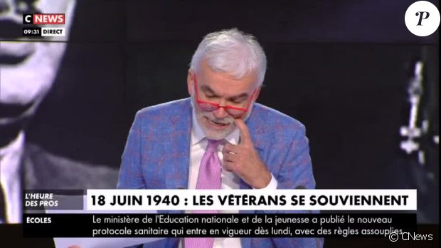 Pascal Praud donne des nouvelles de Jean-Pierre Elkabbach après son hospitalisation - L&#039;Heure des Pros, 18 juin 2020, CNews