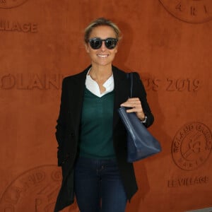 Anne-Sophie Lapix - Célébrités dans le village des internationaux de France de tennis de Roland Garros à Paris, France, le 8 juin 2019. ©Jacovides-Moreau / Bestimage