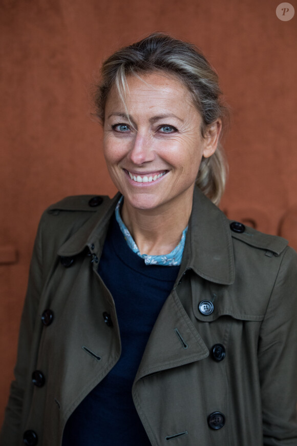 Anne-Sophie Lapix au village des internationaux de France de tennis de Roland Garros 2019 à Paris le 7 juin 2019. © Cyril Moreau / Bestimage