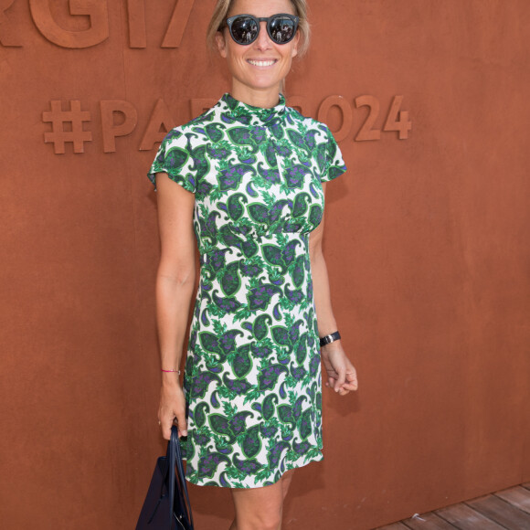 Anne-Sophie Lapix au village lors de la finale homme des internationaux de France de Roland Garros à Paris, le 11 juin 2017. © Dominique Jacovides - Cyril Moreau/ Bestimage
