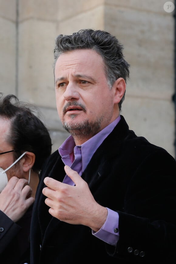 Mathias Maréchal (fils de Marcel Maréchal) - Obsèques de Marcel Maréchal en l'église Saint-Roch à Paris le 19 juin 2020.