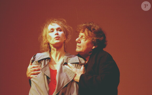 Marcel Maréchal et Marianne Basler - "Les prodiges" au théâtre du rond-point. Paris. Le 1er novembre 1997.