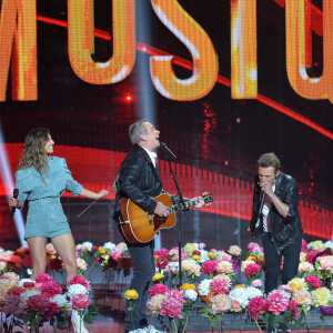 Exclusif - Scène - Kendji Girac, Garou, Greg Zlap et Laury Thilleman - Enregistrement de l'émission "Tous ensemble pour la musique" pour la fête de la musique 2020 à l'AccorHotels Arena à Paris le 18 juin 2020. © Cyril Moreau / Veeren Ramsamy / Bestimage