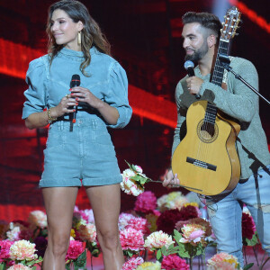 Exclusif - Scène - Kendji Girac, Garou et Laury Thilleman - Enregistrement de l'émission "Tous ensemble pour la musique" pour la fête de la musique 2020 à l'AccorHotels Arena à Paris le 18 juin 2020. © Cyril Moreau / Veeren Ramsamy / Bestimage