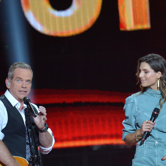 Exclusif - Scène - Kendji Girac, Garou et Laury Thilleman - Enregistrement de l'émission "Tous ensemble pour la musique" pour la fête de la musique 2020 à l'AccorHotels Arena à Paris le 18 juin 2020. © Cyril Moreau / Veeren Ramsamy / Bestimage