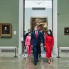 Le roi Felipe VI d'Espagne et la reine Letizia lors du lancement de la campagne "Spain for Sure" au musée du Prado à Madrid le 18 juin 2020.