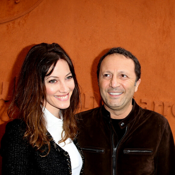 Mareva Galanter et son compagnon Arthur (Jacques Essebag) - People au village des internationaux de France de tennis à Roland Garros à Paris 5 juin 2016. © Dominique Jacovides / Bestimage