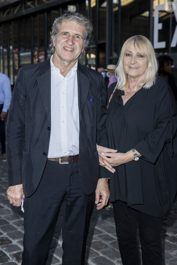 Gérard Leclerc et sa femme Julie - "Jam Capsule" - Expérience culturelle immersive à la Halle de la Villette à Paris, le 22 juin 2020. © Olivier Borde/Bestimage