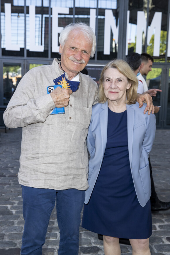 Yann Arthus-Bertrand et Catherine Pégard - "Jam Capsule" - Expérience culturelle immersive à la Halle de la Villette à Paris, le 22 juin 2020. © Olivier Borde/Bestimage