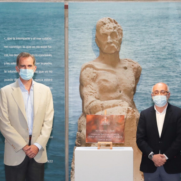 Le roi Felipe VI et la reine Letizia d'Espagne en visite à Las Palmas (Grande Canarie) pendant l'épidémie de coronavirus (Covid-19), le 23 juin 2020.