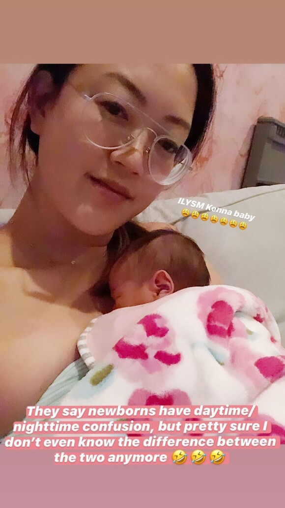 Michelle Wie a publié une photo avec sa fille née le 19 juin 2020 sur Instagram le 23 juin.